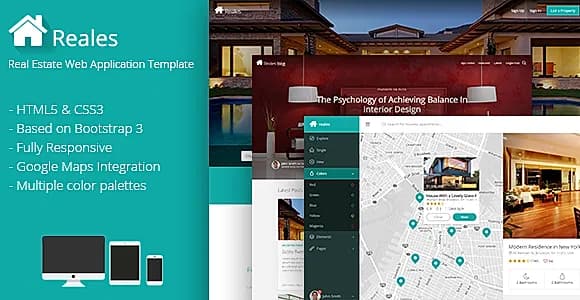 Reales - Real Estate Web Application Template
