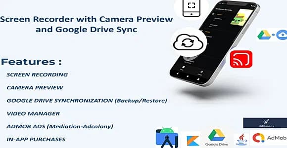RecGamer: Screen Recorder with Camera Preview and Google Drive Sync