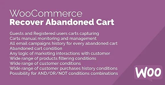 Recover Abandoned Cart for WooCommerce WordPress Plugin