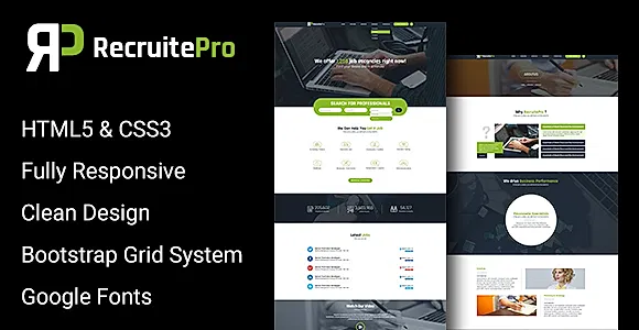 Recruit Pro Staffing and Recruiting HTML Template
