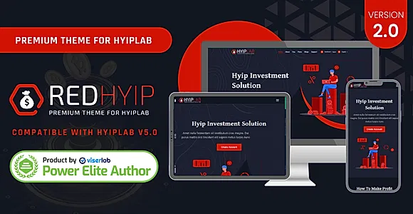 RedHyip - Premium Theme For HYIPLAB
