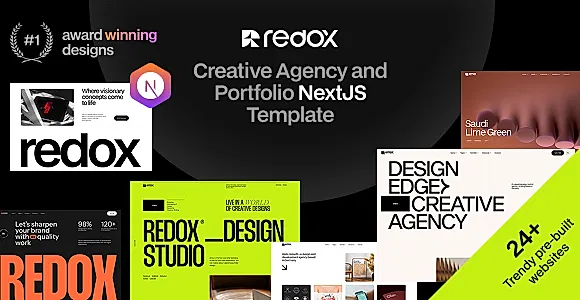 Redox - Creative Agency and Portfolio React Next JS Template