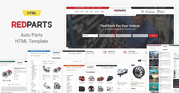 RedParts - Auto Parts HTML Template
