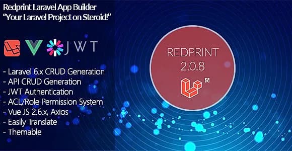 Redprint Laravel 6 App Builder CRUD Generator Plus