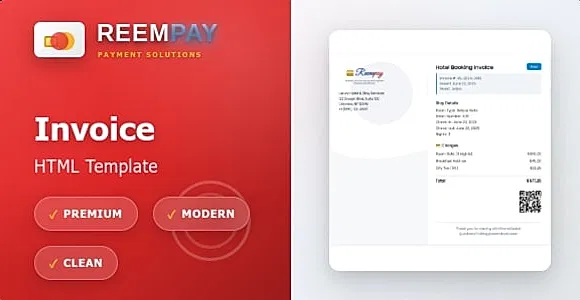 ReemPay | Invoice & Receipt HTML Template