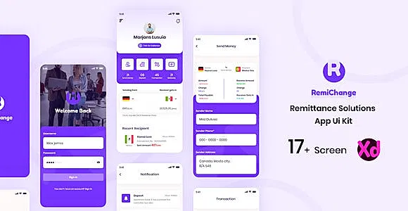 Remichange - Remittance Solution App UI Kit