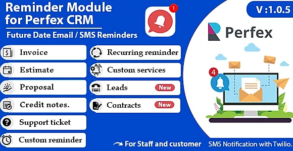 Reminder module for Perfex CRM