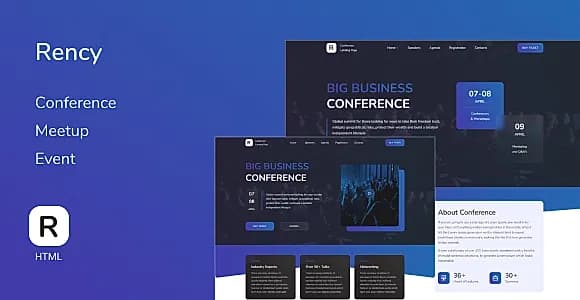 Rency – Conference Landing Page