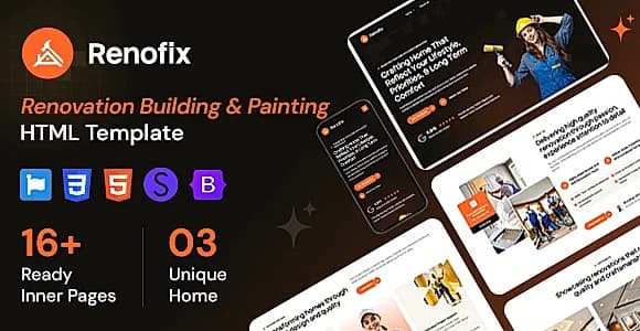 Renofix - Renovation Building & Painting HTML Template