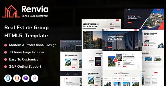 Renvia - Real Estate Group HTML5 Template