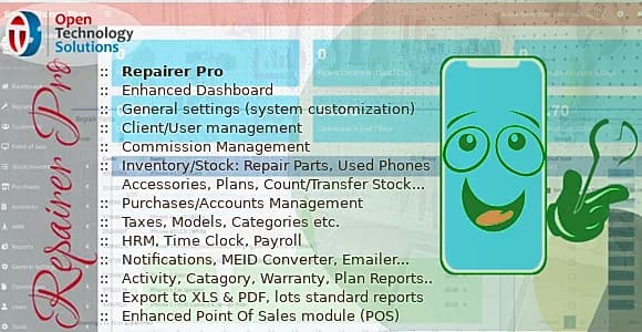 Repairer Pro v1.3 - Repairs, HRM, CRM & much more