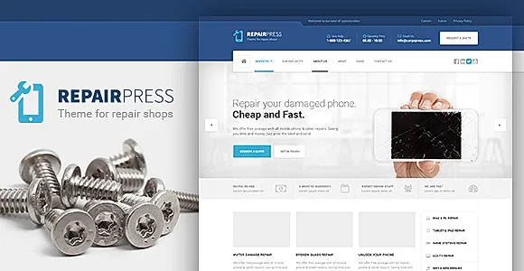 RepairPress PT WordPress Theme