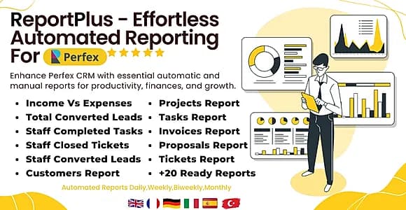 ReportPlus - Effortles Automated Reporting Module for Perfex CRM