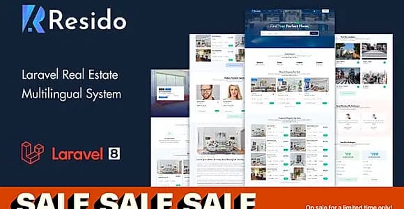 Resido - Laravel Real Estate Multilingual System