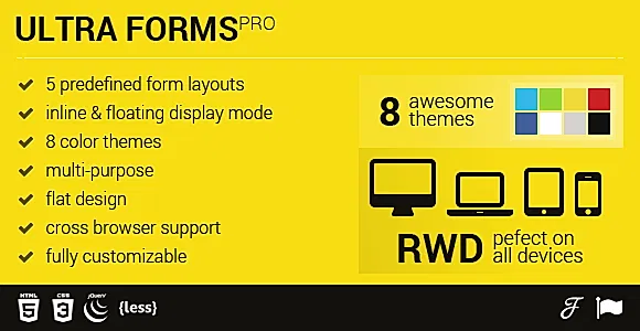 Responsive Form Template - Inline & Floating
