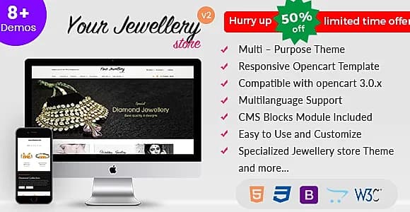 Responsive OpenCart Theme Template - Jewelry