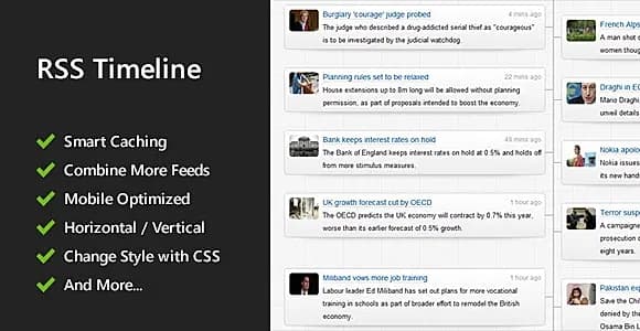 Responsive RSS Timeline