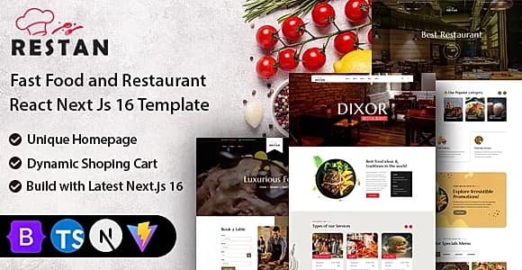 Restan - Restaurant Next Js Template (Next 16)