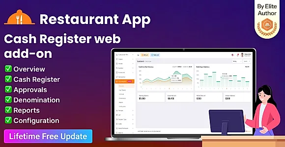 Restaurant App Cash Register Web Add-on