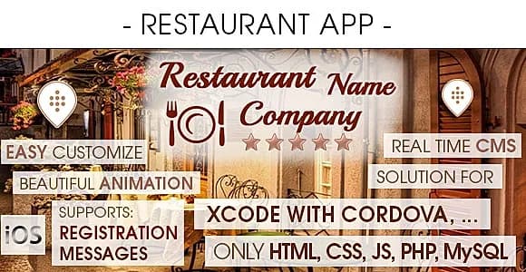 Restaurant App With CMS - iOS