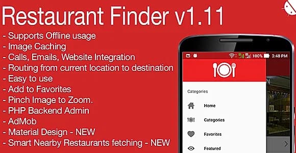 Restaurant Finder Full Android Application v1.11