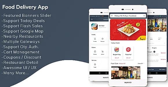 Restaurant Food Delivery App with Delivery Boy