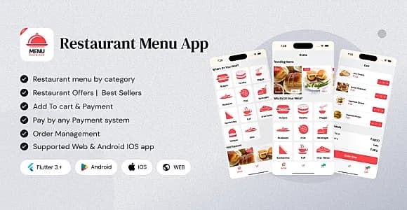 Restaurant Menu App - Qr Code Restaurant Menu Maker and Contactless Table Ordering System