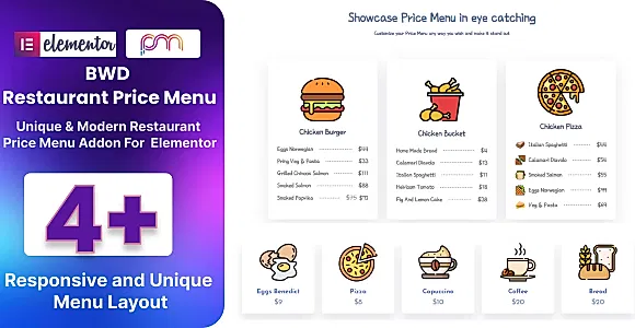 Restaurant Price Menu WordPress Plugin