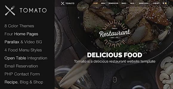 Restaurant Website Template — Responsive HTML5