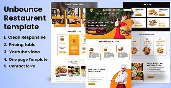 Restaurent Food Landing page