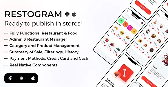 Restogram - Fully Functional Flutter Restaurant Order Application