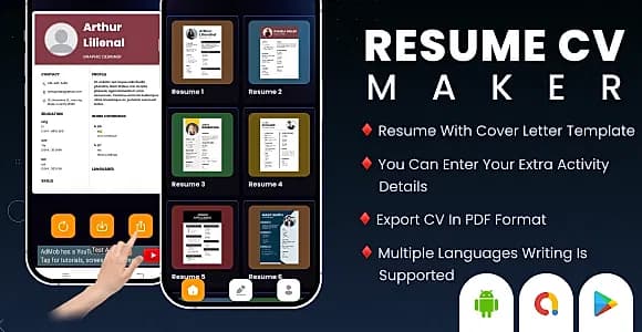 Resume CV Maker - Resume Builder - Professional CV Template Maker - CV Creator