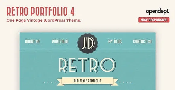 Retro Portfolio 4 WordPress Theme