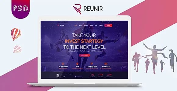 Reunir – Sports Investment Landing Page
