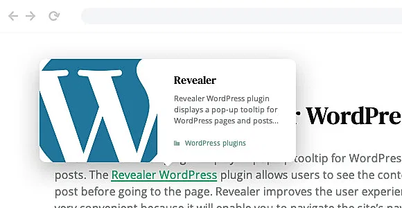 Revealer WordPress Plugin