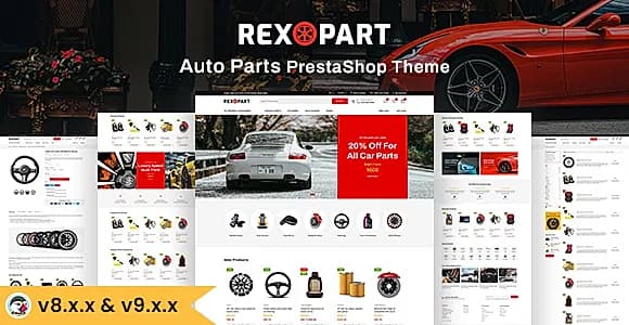 Rexopart - Auto Parts and Tools Shop Prestashop theme