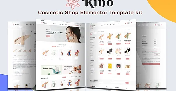 Rino - Cosmetic Shop Elementor Template Kit