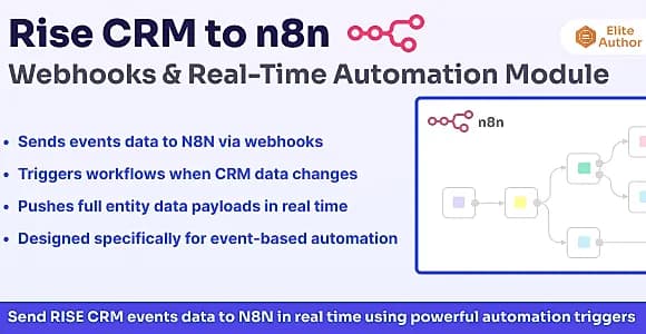 Rise CRM to n8n – Webhooks & Real-Time Automation Plugin