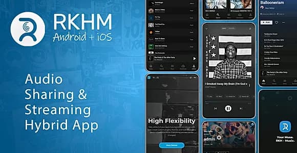 RKHM Hybrid App – iOS + Android App for Your Music Platform