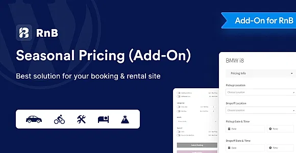 RnB Seasonal Pricing Addon WordPress Plugin