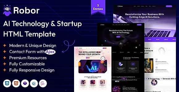 Robor – AI and Automation Integration HTML Template