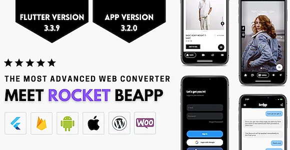 Rocket BeApp - Flutter Web Converter