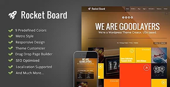 Rocket Board WordPress Theme