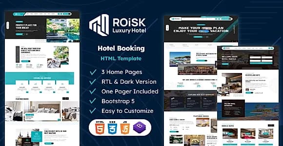 Roisk - Hotel Booking HTML Template
