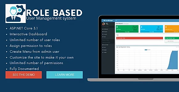 Role Based User Manager in ASP.NET Core 3.1