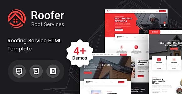 Roofer - Roofing Services HTML Template