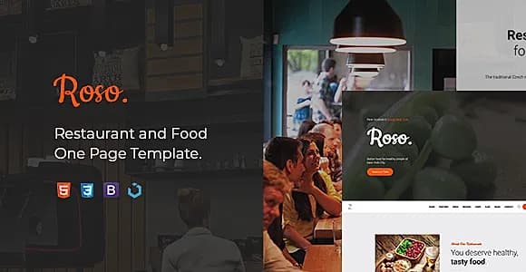 Roso — Restaurant and Food HTML Template