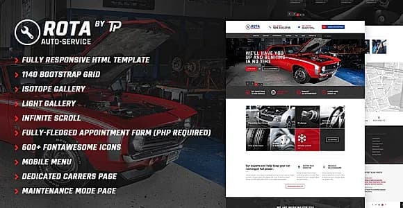 Rota Auto Service - Mechanic Workshop HTML5 Template