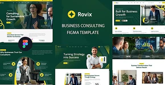 Rovix - Business Consulting Figma Template