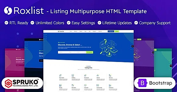 Roxlist - Listing Directory Multipurpose HTML Template